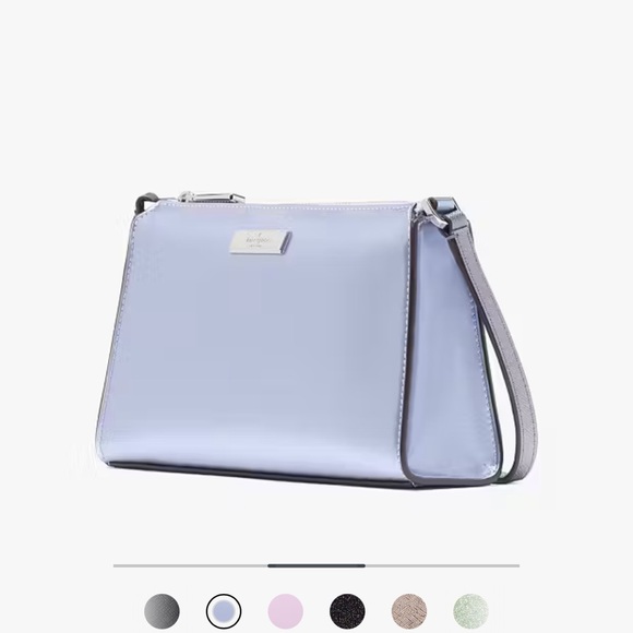 kate spade Handbags - Stunning Kate Spade Kenzie Mini Crossbody in Metallic Candied Flower NWT